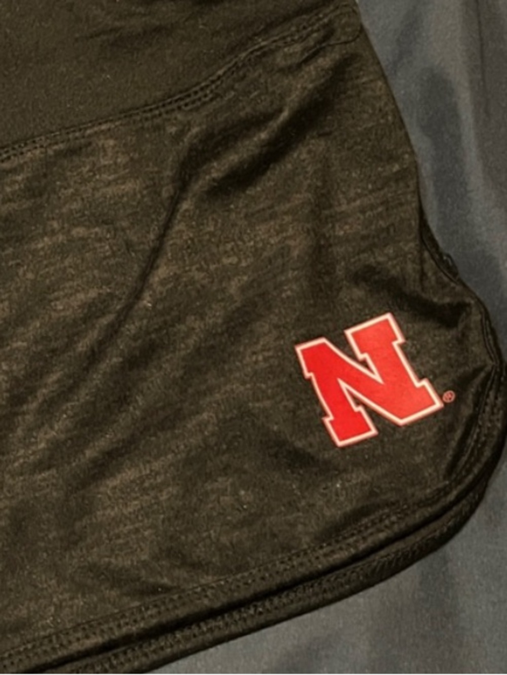 Colosseum brand  Black NEBRASKA Athletic Shorts (M)